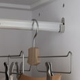 thumbnail image 3 of KULAGAGA Wardrobe Closet with Glass Doors, Modern White Bedroom Armoire with Gold Handles, 3 Drawers, Hanging Rod, 31.7”W x 19.3”D x 74.8”H, 3 of 8