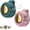 Green+Pink, variant on Portable Clip On Whirlwind Fan, Mini Clip Fan for Shirt Waist, 6H Runtime Bladeless Wearable Personal Cooling Fan, USB Rechargeable, 3 Speeds Quiet Hands-Free for Outdoor Travel Office (Grey+Pink)