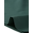 thumbnail image 5 of Agnes Orinda Women's Plus Size Round Neck Tie Front Ruffle Chiffon Work Blouses 2X Dark Green, 5 of 7