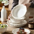 thumbnail image 5 of vancasso 16 pcs Dinnerware Sets, Plates and Bowls Set for 4, Stoneware Dinner Set, White, 5 of 10