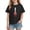 #0279-Black, variant on Kids Back to School Graphic Print Casual Short Sleeve Cotton Tee Breathable Summer Top for Boys Girls School Activity
