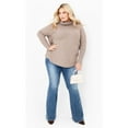 thumbnail image 2 of Avenue Women's Plus Size Ash Turtleneck Close Fit Sweater, 2 of 2