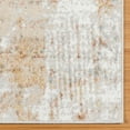 thumbnail image 4 of Gertmenian Alor Cheema Modern Abstract Orange/Gray/Ivory Polypropylene Indoor Area Rug, 2x8 Runner, 4 of 7
