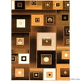 thumbnail image 2 of Allstar Brown Modern Contemporary Casual Formal Brown Area Rug (7' 10" x 10' 2"), 2 of 6