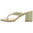 thumbnail image 2 of Journee Womens Alika Slip On Block Heel Sandals, 2 of 8
