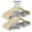 Beige, variant on Cozymood Skirt Pants Hangers 17 Inch 24 Pack with Adjustable Clips Non Slip Velvet Hangers for Skirts Coats Dresses Black