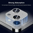 thumbnail image 6 of Dteck for iPhone 15 Plus Camera Lens Protector, Case-Friendly Strong Adsorption Metal Tempered Glass Rear Camera Protector,Silver, 6 of 7