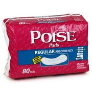 Poise Light absorbency Incontinence Pads, 80 Count