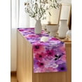 thumbnail image 5 of Table Runner 90 Inches Long for Kitchen Dining, Spring Floral Dresser Scarf Farmhouse, Dining Table Decorations for Wedding/Parties, Watercolor Flowers Leaves Vintage 13 x 90 In, 5 of 8