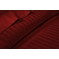 thumbnail image 5 of 4 Piece Beed Sheet Set, 400 Thread Count, 16" Deep Pocket, 100% egyptian Cotton, Best Bed Sheet for Home - Extra Soft & Luxury - Burgundy Stripe,Twin Size., 5 of 6