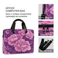 thumbnail image 4 of Laptop Bag Laptop Briefcase 15.7 x 3 x 11.8 Inches Laptop Bag Briefcases Laptop Storage Travel Laptop Bag Work Laptop Bag Big Pink Flowers Seamless, 4 of 8