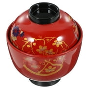 Udon Noodles Salad Bowl Traditional Japanese Bowl Soup Container Tureen Dessert Bowl Soup Bowl with Lid Sushi