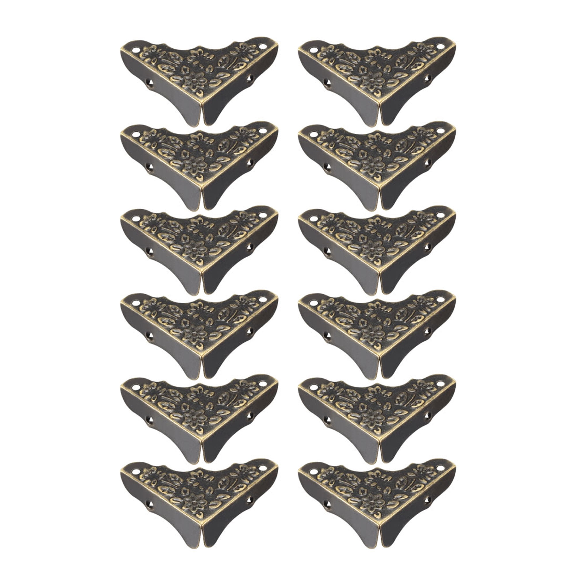 Metal Desk Corner Protectors Table Edge Cover Guard 38x38x12mm Bronze