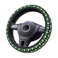 thumbnail image 2 of Uemuo Green Squares Printed Car Elastic Steering Wheel Cover - Universal Car Accessory for Diverse Cars Anti-Slip, and Comfortable- 15", 2 of 8