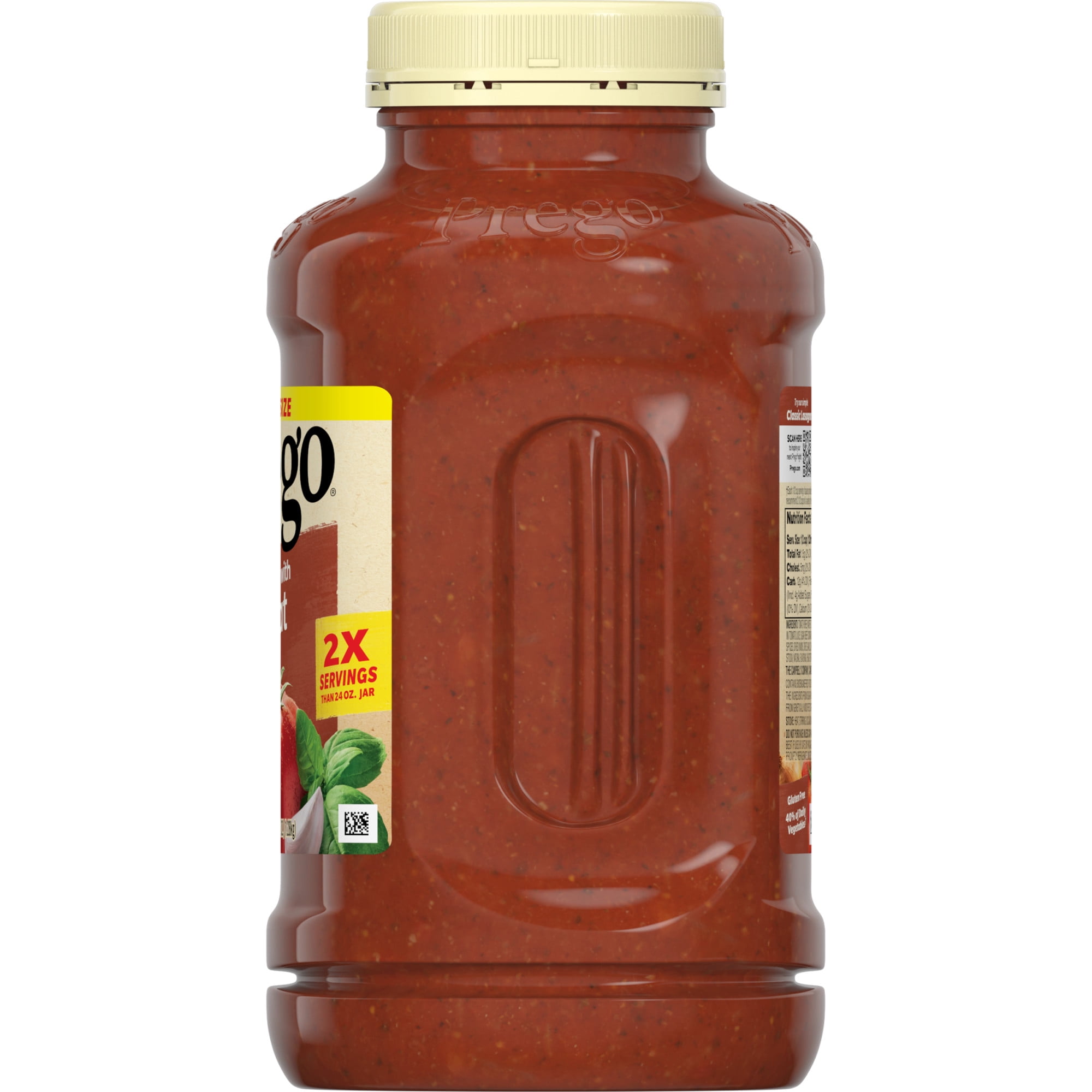 (6 pack) Prego Italian Pasta Sauce Flavored with Meat, 45 oz Jar
