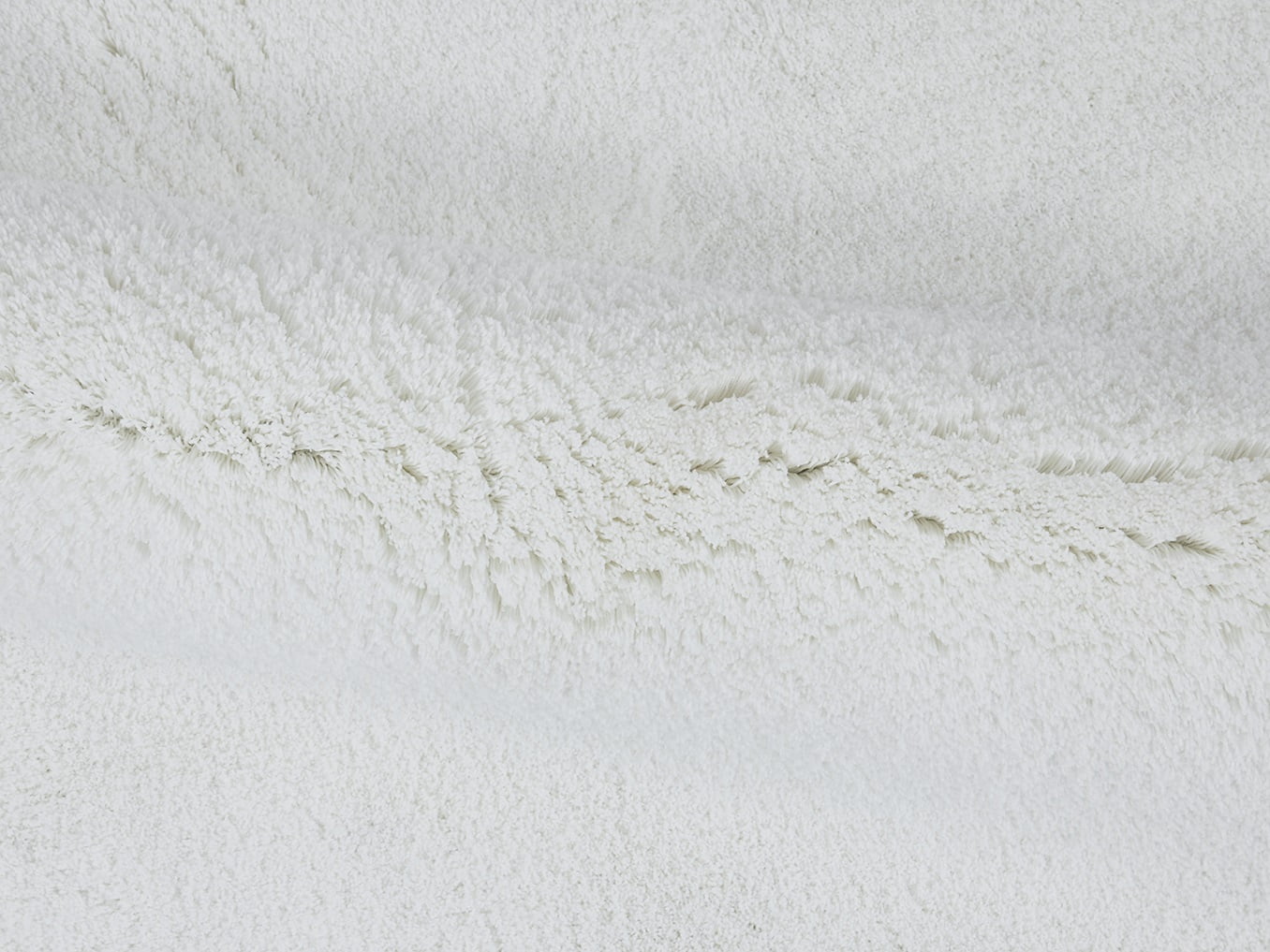 Hotel Style White Micro-Polyester 24" x 40" Bath Rug