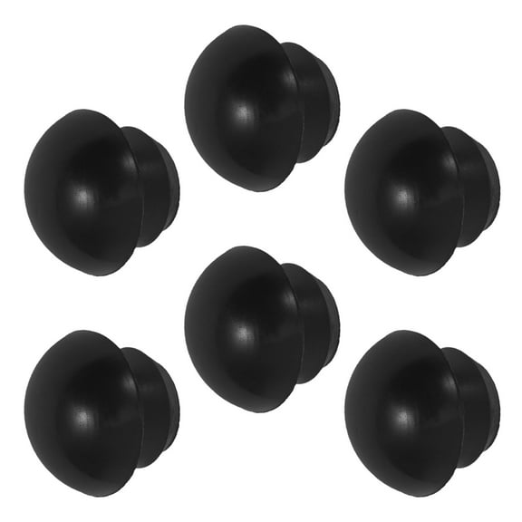 6Pcs Hydraulic Jack Oil Plug Universal Rubber Oil Filler Plug for Jacks Essential Car Accessories for Maintenance and Repair Black