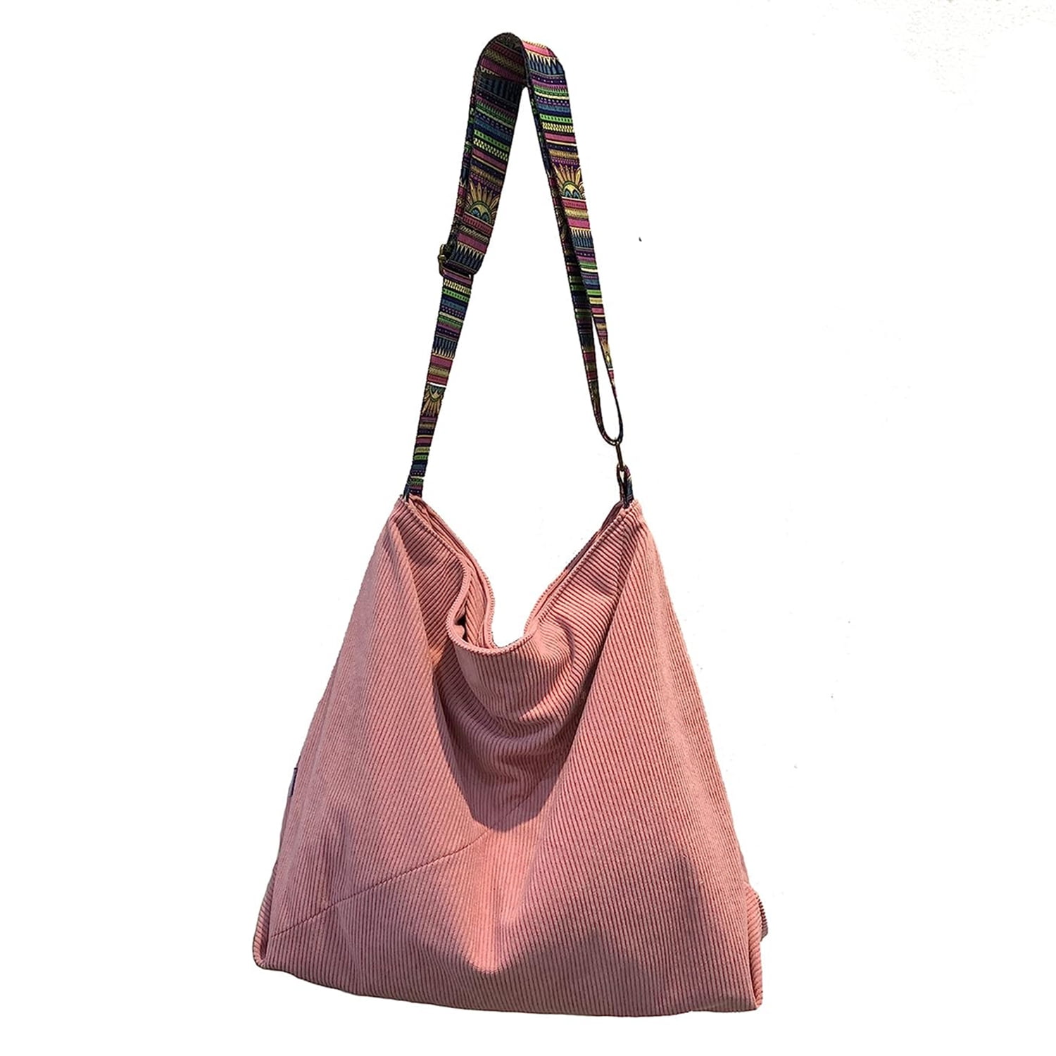 Women's Crocheted Crossbody Tote Hobo Bag, Knitted Shoulder Handbag