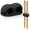 Black, variant on Silicone Dual-Hole Pen Rest - 2-Hole Desk Pencil Stand - Flexible Desk Organizer - Black