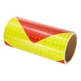 thumbnail image 1 of Unique Bargains Ruban Réfléchissant 2 Rouleaux 8' x 10 Ft Bande de Sécurité Imperméable, Jaune Fluorescent Rouge, 1 of 6