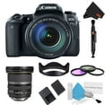thumbnail image 1 of Canon EOS 77D DSLR Camera with 18-135mm Lens Bundle w/ 3 Piece Filter Kit + Bonus 10-22mm Lens (Intl Model), 1 of 5