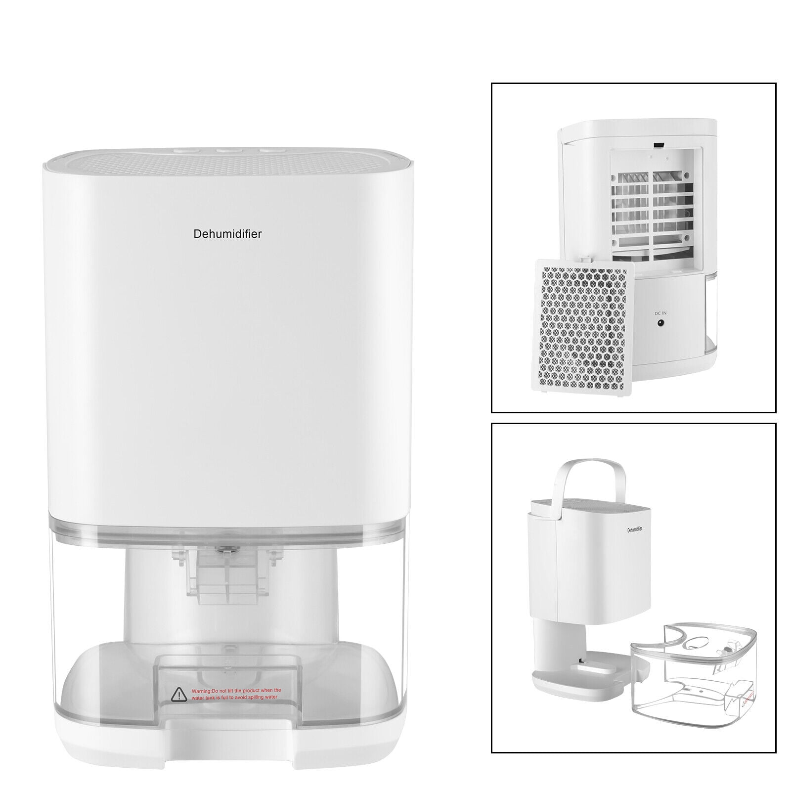 Electric Dehumidifier Tank Dehumidifier For Home Condensation Moisture Damp Portable Dehumidifier