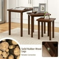 thumbnail image 4 of YYAo Coffee Table,Dining Table,Side Table,3-Piece Farmhouse Rectangle Side Table Set for Living Room-Walnut, 4 of 10