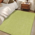 thumbnail image 5 of Vintage Fruit Green Large Area Rugs for Bedroom Living Room, Soft Non Slip Carpet Bedside Rug, Farmhouse Retro Solid Color Linen Texture Rectangular Floor Cover Kitchen Accent Rug 2.7'x5' for Office, 5 of 9