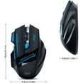 thumbnail image 3 of KUNOVA (TM) Souris de Jeu Optique Sans Fil, Souris de Jeu USB 2,4 GHz 4 DPI Réglables avec Touche Fire et Lumière à Respiration Froide, 3 of 4