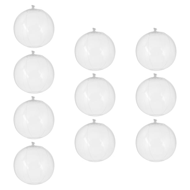 10 pelotas de playa inflables transparentes para niños, para fiestas en la piscina, juegos acuáticos, decoración de fiestas DIY, pelota de natación transparente, juguete de playa al aire libre
