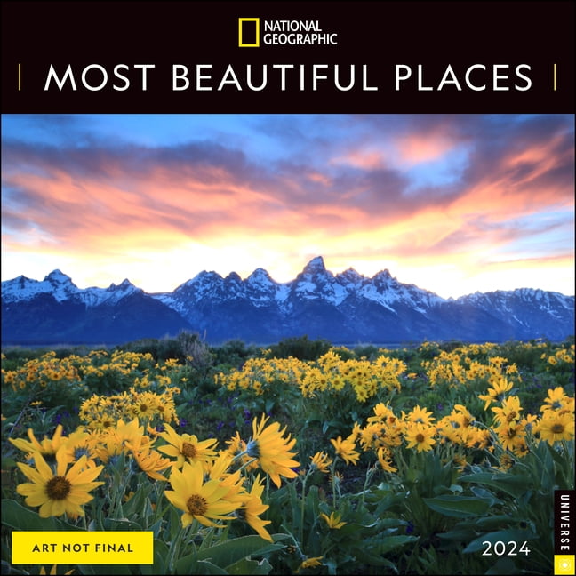 National Geographic Most Beautiful Places 2024 Wall Calendar (Calendar