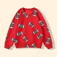 thumbnail image 2 of AJIWYH Chandail à Col Rond pour Tout-Petit, Chandail à Capuchon Décontracté Imprimé Rugby pour Garçons et Filles d'Automne et d'Hiver à Manches Longues, Chandail à Capuchon pour Enfants Rouge, 3-4 Ans, 2 of 4