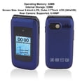 thumbnail image 5 of Suodoka Dual Screen Flip Phone Unlocked 2G Cellular Device for Seniors with 5800mAh Battery Large Buttons FM Radio Speed Dial Vibration Music and Video Playback Blue Edition (10 inches / 25.4 cm), 5 of 9