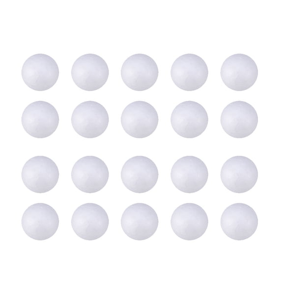 Spatiy 50pcs Craft Balls White Craft Polystyrene Round Balls Balls Spheres Christmas Flower Arrangement Crafts Supplies 2cm