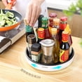 thumbnail image 2 of Large Grey 30cm Diameter Rotating Organizer: Multi-Purpose Plastic Storage Rack for Kitchen Countertops, Bathrooms & Tables – Ideal for Sauce Bottles, Condiments & Small Items – Space-Saving, Durable, 2 of 5