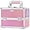 Beauty Pink, variant on Makeup Train Case Makeup Case Organizer Portable Cosmetic Box Storage with 2 Trays Mirror Locking Make Up Travel Case for Nail Kits Cosmetics Craft Traveling Makeup Box Mermaid Pink