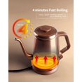 thumbnail image 4 of Dmofwhi 1000W Gooseneck Electric Kettle (1.0L),100% Stainless Steel Bpa Free Electric Tea Kettle With Auto Shut - Off Protection, Pour Over Coffee Kettle For Coffee And Tea-Copper, 4 of 7