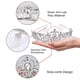 thumbnail image 3 of Coronas y tiaras de cristal con peine Diadema para niña o mujer Fiesta de cumpleaños Boda Fiesta de graduación Nupcial Navidad San Valentín Vhermosa 223521-1, 3 of 8