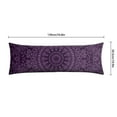 thumbnail image 6 of Mandala Long Body Pillow Cover – Soft & Breathable Meditation Fabric, Hidden Zipper, 20"x54", Psychedelic Trippy Print – Gift for Side Sleepers, Pregnancy, Zen Home Decor, 6 of 7