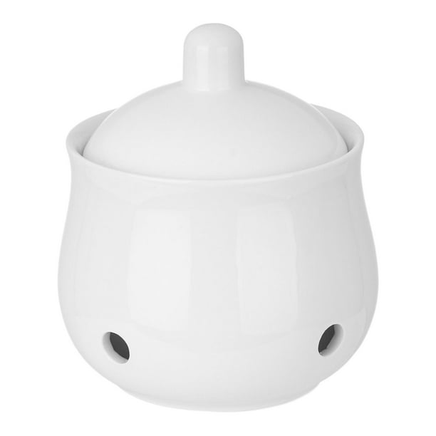 Contenedor de ajo, recipiente para guardar ajo, ventilado, de estilo rústico, para encimera, de cerámica, para cocina doméstica