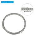 thumbnail image 2 of Uxcell 3/25" OD 16.4 Ft 304 Stainless Steel Cable Wire Rope with Aluminum Sleeves 7 x 7 Strand Rope Silver, 2 of 6