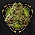 thumbnail image 3 of CafePress - Green Celtic Triquetra Women's Dark Pajamas - Women's Short Sleeve Print T-Shirt and Pants Dark Cotton Pajama Set, 3 of 7