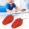thumbnail image 3 of Fruit Shakers Plastic Maraca Rattles, Playthings Decorative Model Shaker Musical Hand Percussion Instrument Fruit Shaker Props for Kids Party Favors[Strawberry], 3 of 9