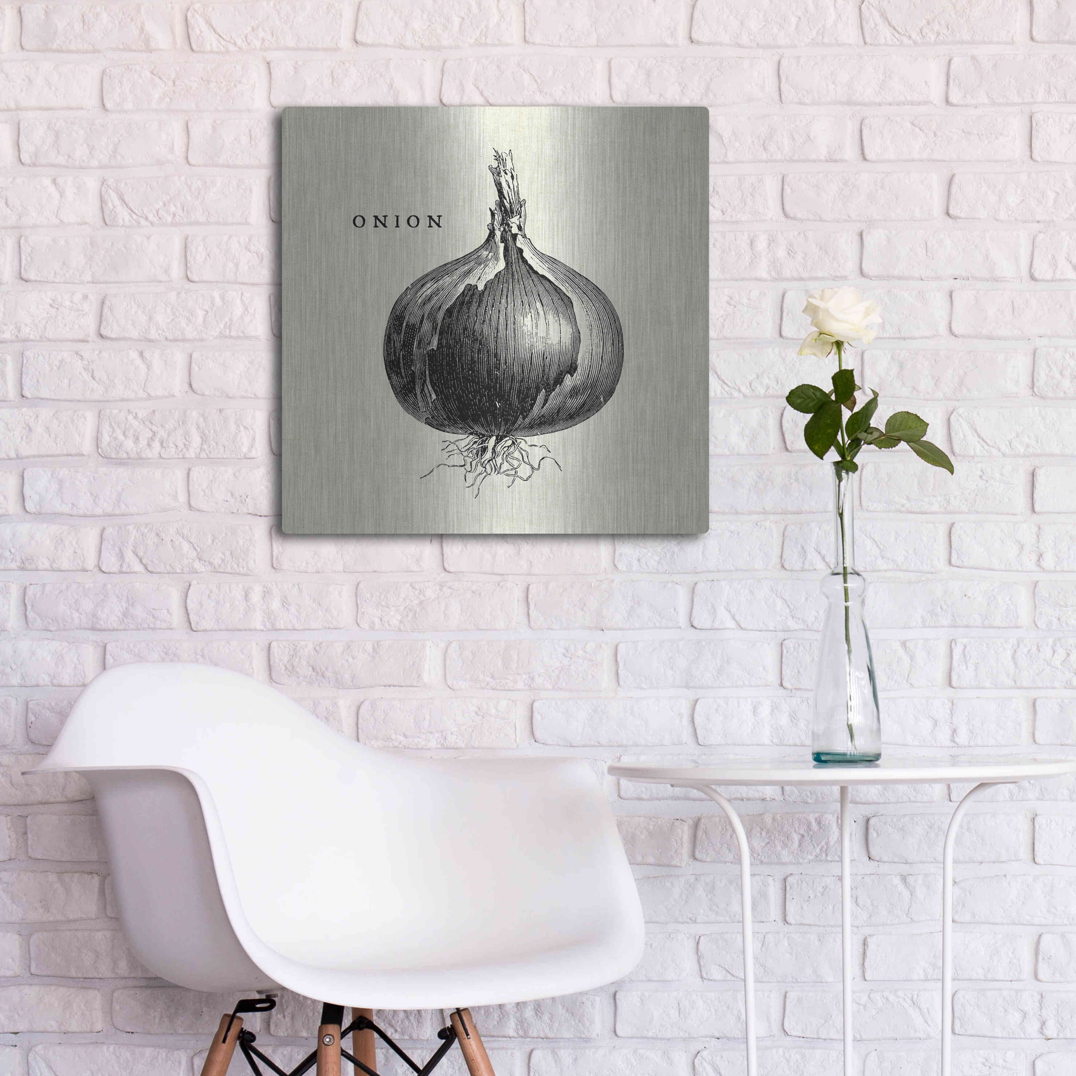 Half Grated Onion Near Metal Standing Stock Photo 512240107