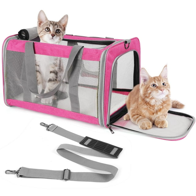 Transportadora para mascotas TIYOLAT 44 x 30 x 30 cm para gatos de hasta 9 kg