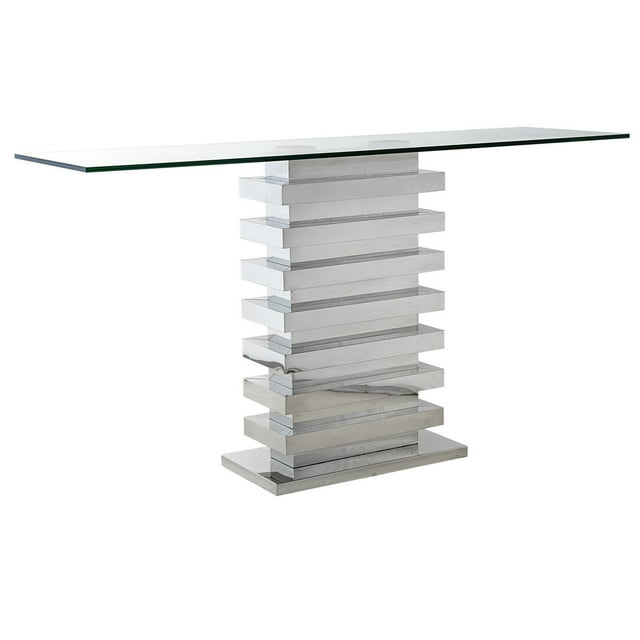 Canadian Falcon Console Table 64" L Stainless Steel Finish