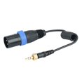 thumbnail image 2 of Cable de salida de micrófono con bloqueo de 3,5 mm a 3,5 mm a XLR macho para receptores inalámbricos, 2 of 8