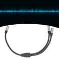 thumbnail image 1 of 3.5mm Female To Female Adapter Cable, HiFi Stereo  Splitter Audio Cable Gold Plated HiFi Stereo, For Computer Media Players, 0. / 0.98ft, 1 of 8