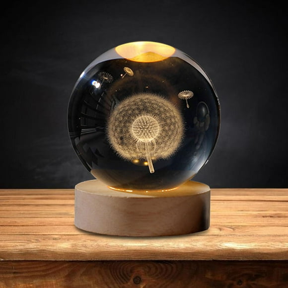 Lámpara de luz nocturna con bola creativa con adornos decorativos de Base para Navidad para , decoración para el hogar, la estiloA perfecl Luz de noche