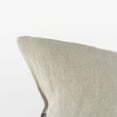 thumbnail image 6 of Mercana Raquel 13L X 21W Beige And Black Fabric Plaid Decorative Pillow Cover, 6 of 7